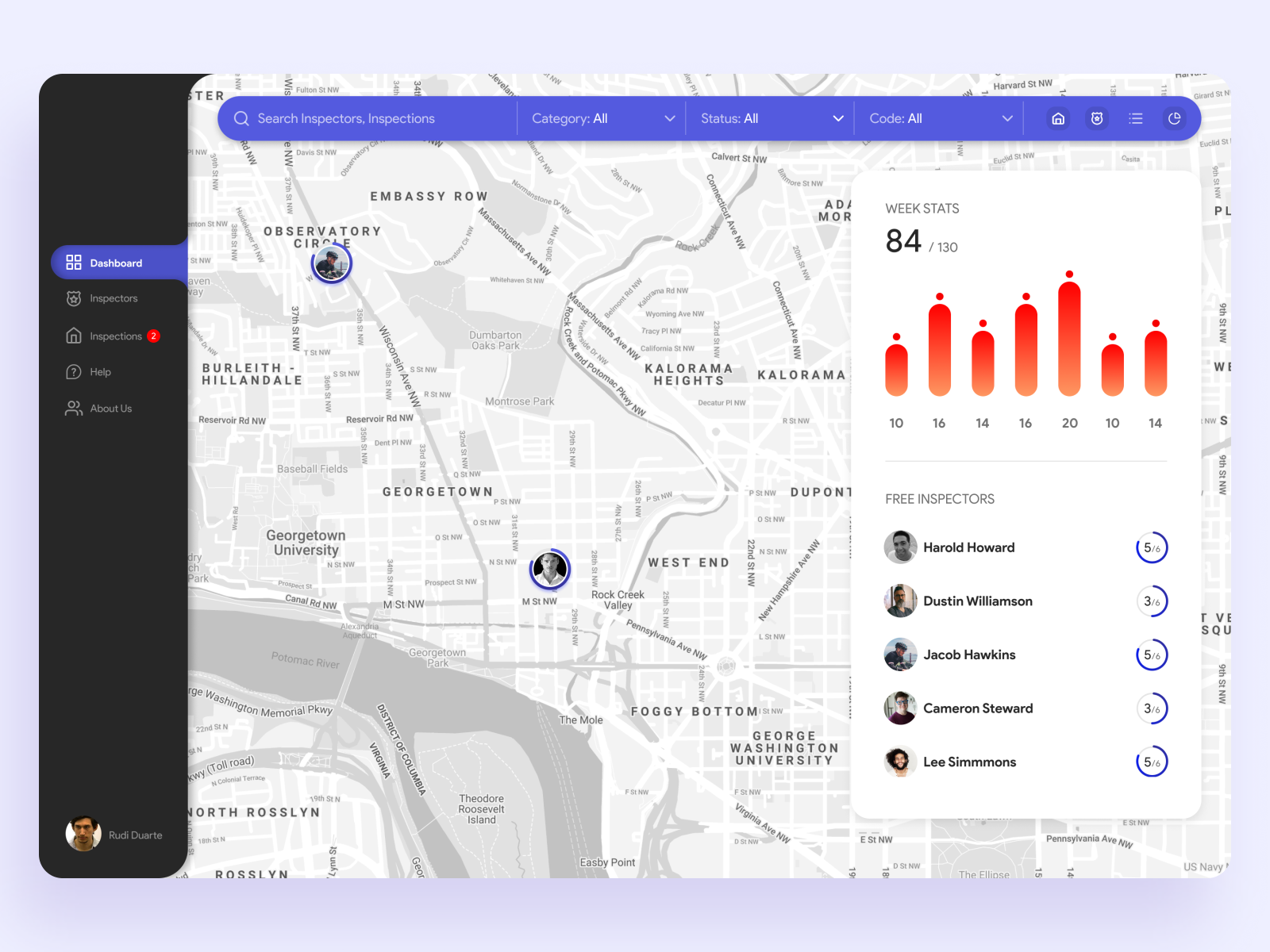 Portal Inspector tracking by Olga Ponomarenko on Dribbble