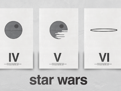 Saga black and white helvetica minimal movie posters movies star wars