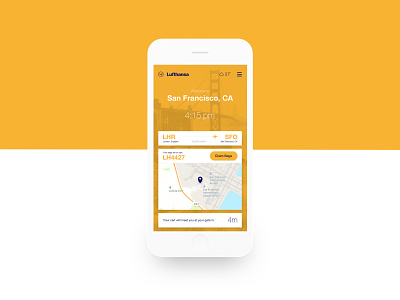 Lufthansa Test app app design cards concept design mobile test travel ui