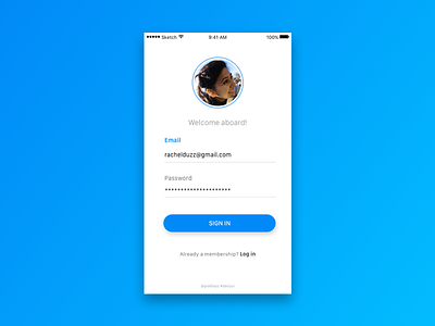 Sign Up - Daily UI #001 app dailyui mobile sign in sign up sketch
