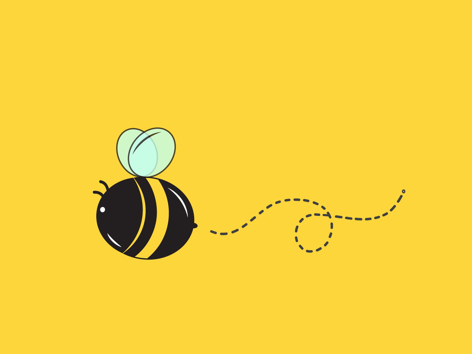 Bee Trail by Shivangi Singh on Dribbble