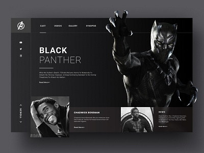 Black Panther landing page