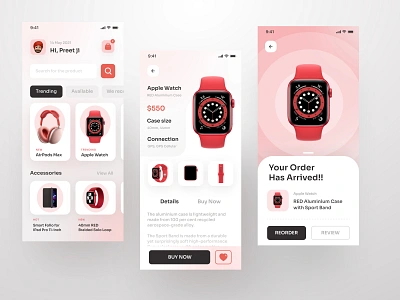 Apple Product Store App airpods app apple apple watch appuiux colors design ecommerce ecommerce app minimal product design trending trends ui uidesign uiux