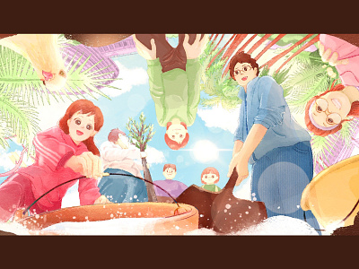 Tree Planting Day illustration