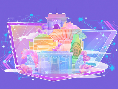 Tsinghua 109 school festival design illustration