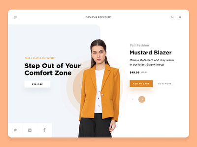 E-commerce Exploration clean design ecommerce fashion flat minimal shop ui ux web website