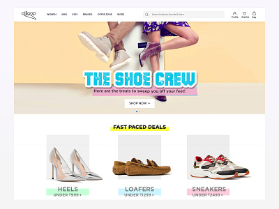 Shoe Shop amptus clean ui design strap ui ux