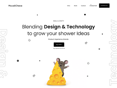 Mouse&Cheese Redesign amptus branding clean ui design graphic design illustration logo strap ui ux vector