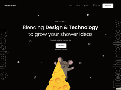 Mouse&Cheese Redesign Black amptus black branding clean ui design illustration strap ui ux vector