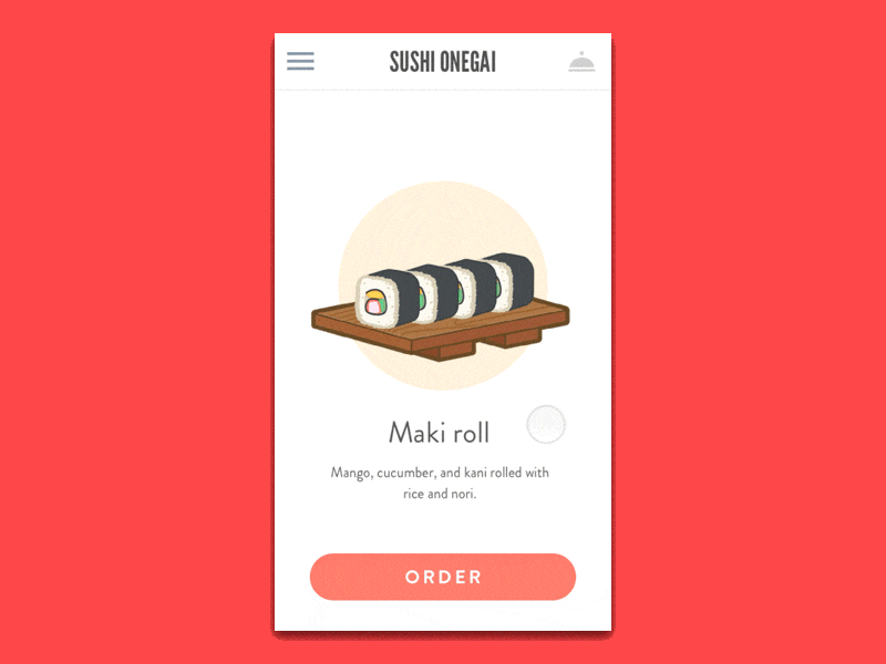 Sushi App animation app food gif japanese maki principle sushi
