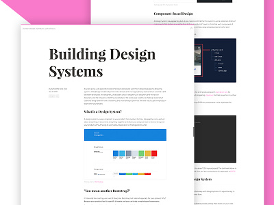 Blog Post: Building Design Systems blog design design system post styleguides