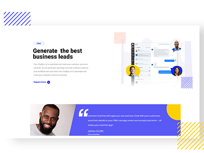 Chatbot landing page