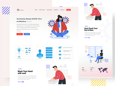 COVID 19 Landing Page Concept