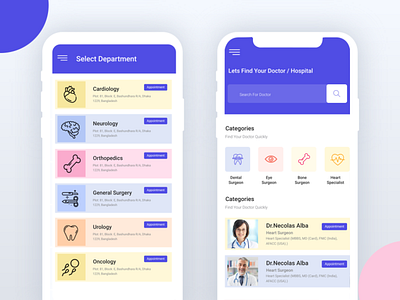 Doctor Appointment App app appointment appointment apps booking calendar clinic doctor doctor appointment app healthcare hospital ios medical mobile schedule sketch ui kit ux