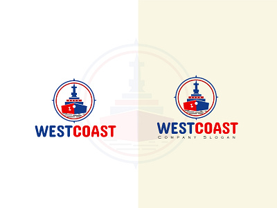westcoast ship logo company logo logo shiplogo warship logo