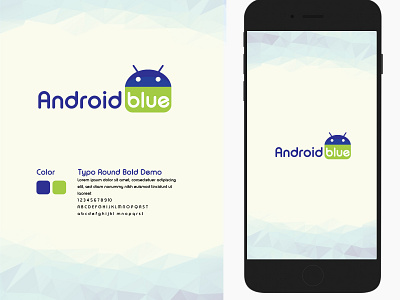 androidblue logo design