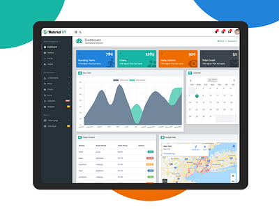 Material Design Admin Template Dashboard