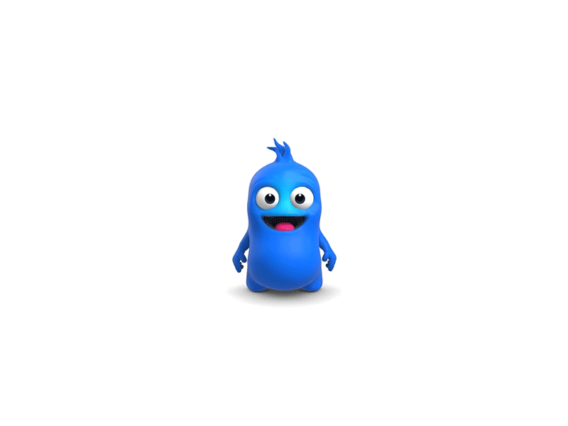 Walkie animation awesome character cute gif monster walkie