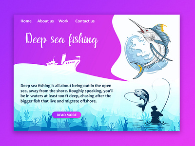 web landing page