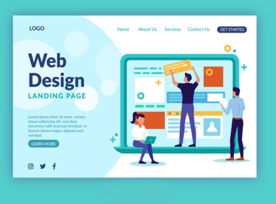 web design landing page template 52683 18357