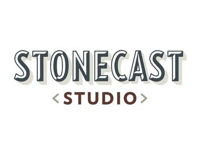 StoneCast Studio identity logo logotype mark typography