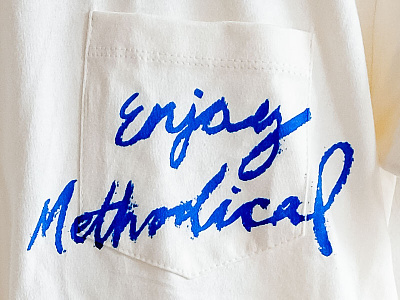 Enjoy Methodical branding script shirt t-shirt t-shirt design t-shirt mockup t-shirts