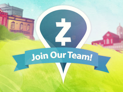 Zaarly is Hiring banner grass green job myriad pro