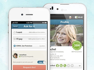 Zaarly now has Profiles android app branding ios iphone