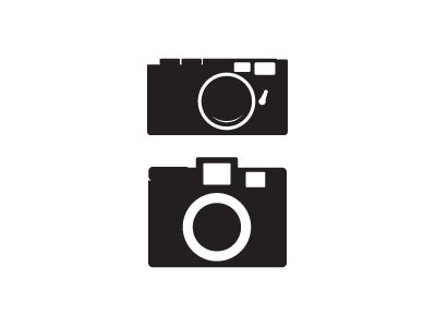 Cameras black camera icons illustrations