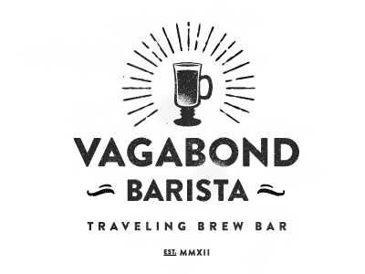 Vagabond Barista branding brandon grotesque coffee logo typography vintage