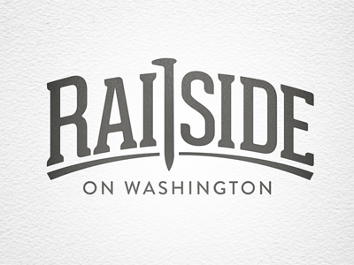 Railside logo branding icon logo pretty railroad typography vintage