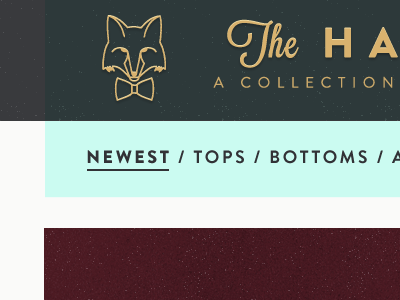 The Haberdash Fox site brandon grotesque fox internet layout retro web website