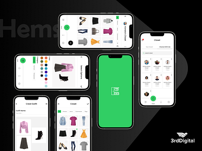 Wardrobe (Closet) App app design app development closet app fashion app mobile app mobile app design ui design uiux design wardrobe app