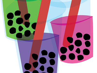 Bubble Tea boba bubble tea bubbles illustration tapioca pearls