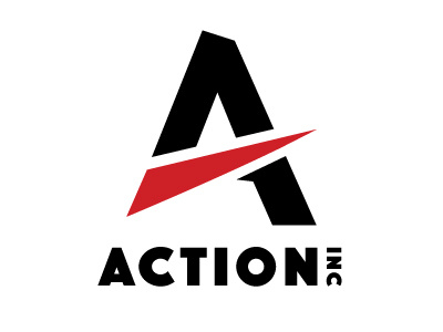 Action Inc Logo Concept action third party