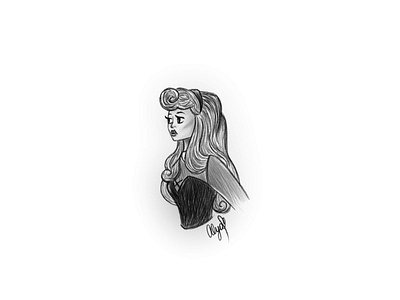 Disney princess Aurora fan art 👸 2d character character characterart characterdesign digital painting digital2d digitalart disney art disney princess girl illustration procreate art