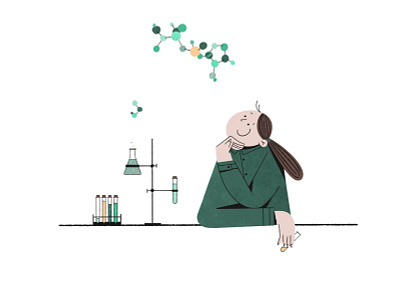 Science 🧪 abstract blog illustration character characterdesign clean contemporary design art dribbblers editorial illustration flat illustration flatdesign graphic illustration inspiration science visualization web illustration