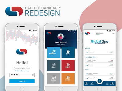 Capitec Bank App Redesign bank app redesign banking banking app mobile bank app money app simple design ui ui designer uidesign uiux