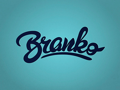 Branko - lettering