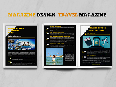 Magazine Design | Travel Magazine Design | Bifold Magazine