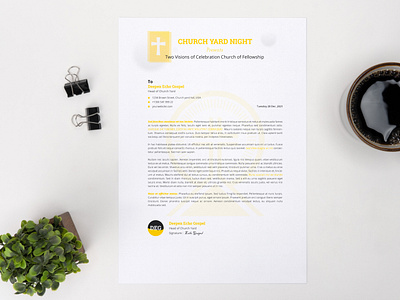 Letterhead Design | Church flyer | Church Invitation | Design