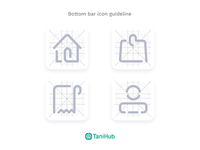 TaniHub Bottom Bar Icon Guideline
