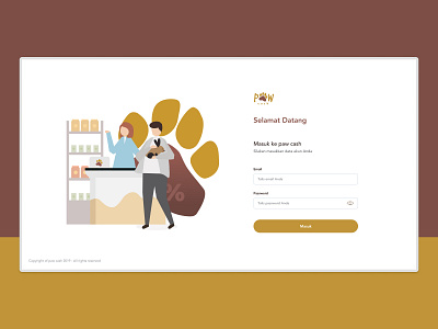 Sign-in page on POS website account animal authentication clean form illustration login medical pets petshop point of sale sign in ui design uiux ux design webdesign website welcome