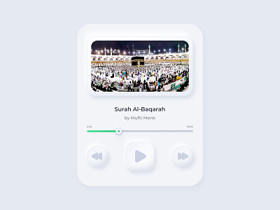 Player - neumorphism app card clean neumorphic neumorphism skeuomorphism soft ui
