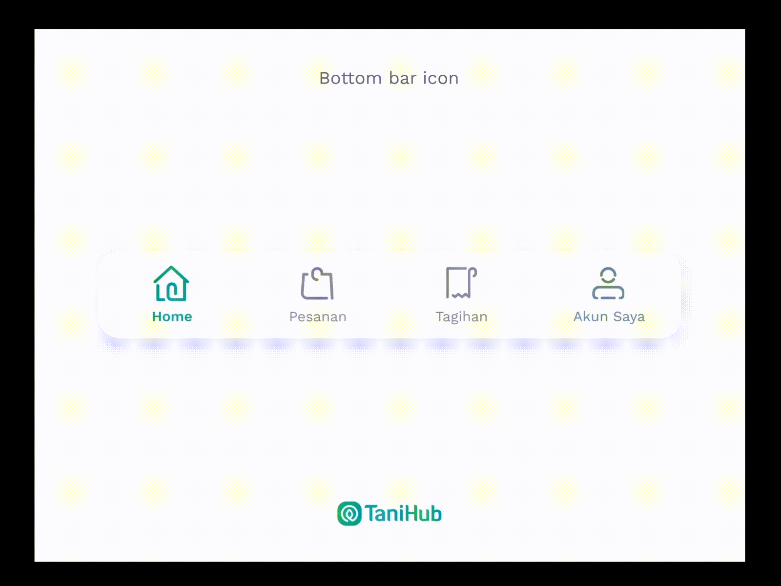 TaniHub Bottom Bar Icon android animation bottom bar figma icon ios navigation