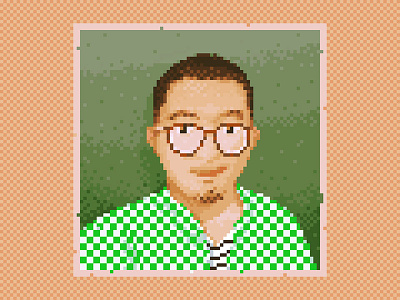 Self Portrait - 27 August, 2017 guy illustration pixel art self portrait