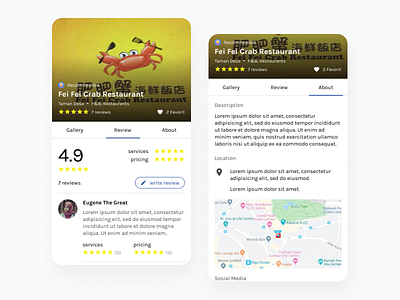 Mobile App - Detail Restaurant app app design figma figma design figmadesign mobile mobile app mobile app design mobile design restaurant app ui uidesign ux uxdesigns