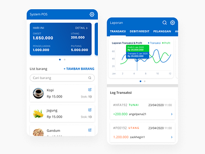 Mobile App - POS System Apps app figma figma design figmadesign mobile app mobile app design mobile design mobile ui ui design uidesign