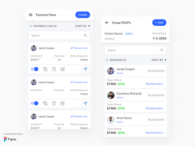 Mobile App - Collaborative Payment Booking Apps figma figma design figmadesign mobile app mobile app design mobile design mobile ui ui design uidesign ux design