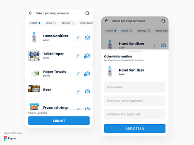 Mobile App -  Find Groceries Apps